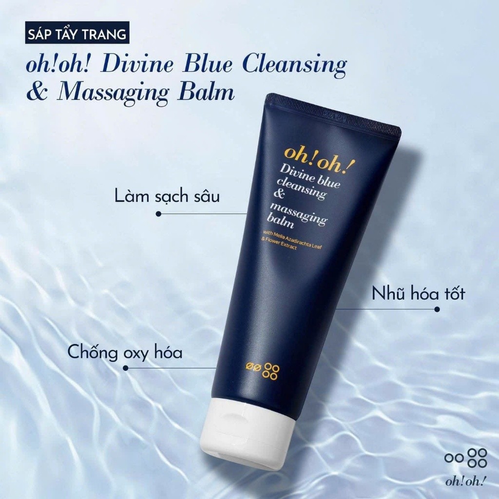 [Hàng Công Ty] Sáp Tẩy Trang Oh!Oh! Divine Blue Cleansing & Massaging Balm 150ml | Sáp Tẩy Trang & Massage