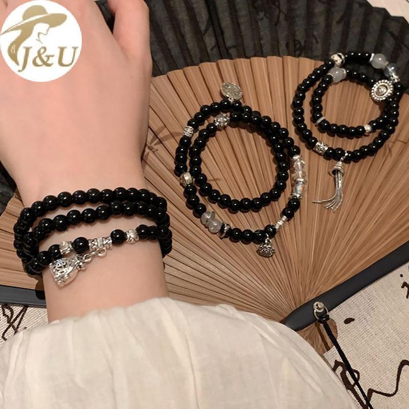 JU Phong Cách Trung Hoa Núi Ma Chi Tiêu Đính Hạt Vòng Tay Nữ Ánh Sáng Sang Trọng Cao Cấp Cảm Giác Vintage Cá Tính Tay Trang Sức Quà Tặng VN