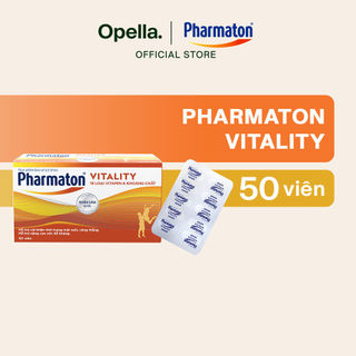 Thực Phẩm Bảo Vệ Sức Khỏe Pharmaton Vitality Dạng Vỉ Tiện Lợi Hộp 50 Viên