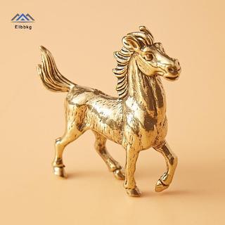 ELBBKG Đồng Ngựa Tượng Điêu Khắc, Tượng Động Vật, Tượng Đồng Thu Nhỏ, Đồng Nguyên Chất Trang Trí Máy Tính Để Bàn Mới