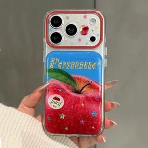 Ốp Điện Thoại Kính Ngọc Lê Gilding Star Kiwi Cho iPhone 17 Pro Max 16 15 14 Vỏ Bảo Vệ Chống Sốc