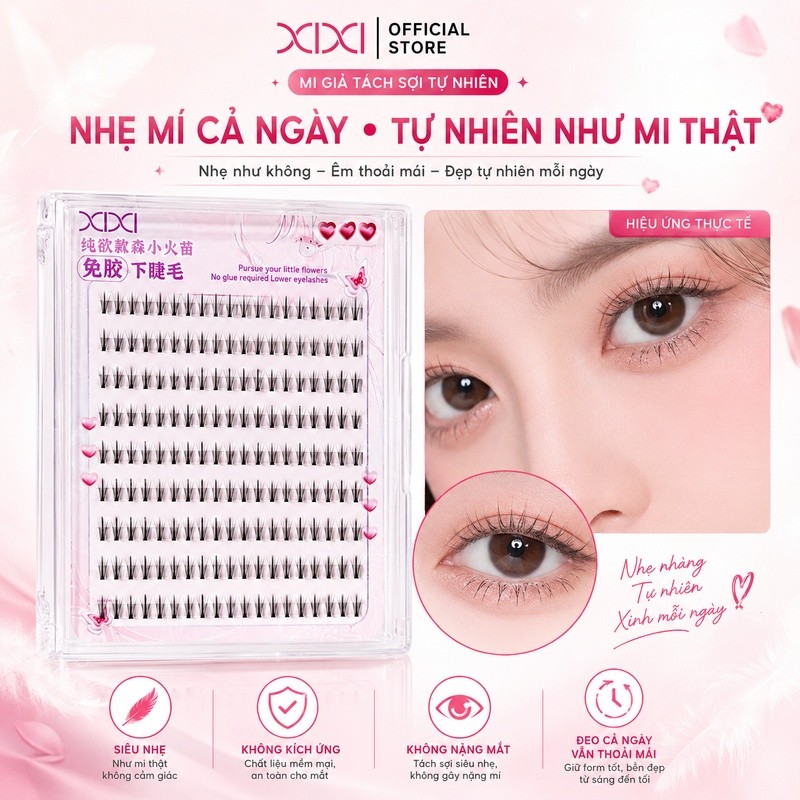 Xixi Mi Dưới Tự Dính – Không Keo, Tự Nhiên, Cong Lâu, Dễ Dùng, Cho Học Sinh & Giá Rẻ JM50