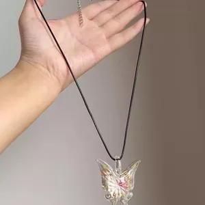 Giao Hưởng Kính Niche Thiết Kế Vòng Cổ Bướm Nữ Thời Trang Cao Cấp Xương Đòn Cổ Điển Dây Chuyền Vòng Cổ 6.15