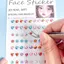 Trẻ em Nhãn dán kim cương Handmade Đồ chơi trang sức DIY Trẻ em mới Nhãn dán kim cương pha lê cho bé gái Biểu diễn sân khấu Nhãn dán trang điểm DIY Nước mắt nốt ruồi trán Trang trí đầy màu sắc Đá quý