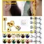GUSTAVA 1 Đôi 4 Mm Pha Lê Tai Khuyên Tai Đẹp Chống Rỉ Sét Bông Tai