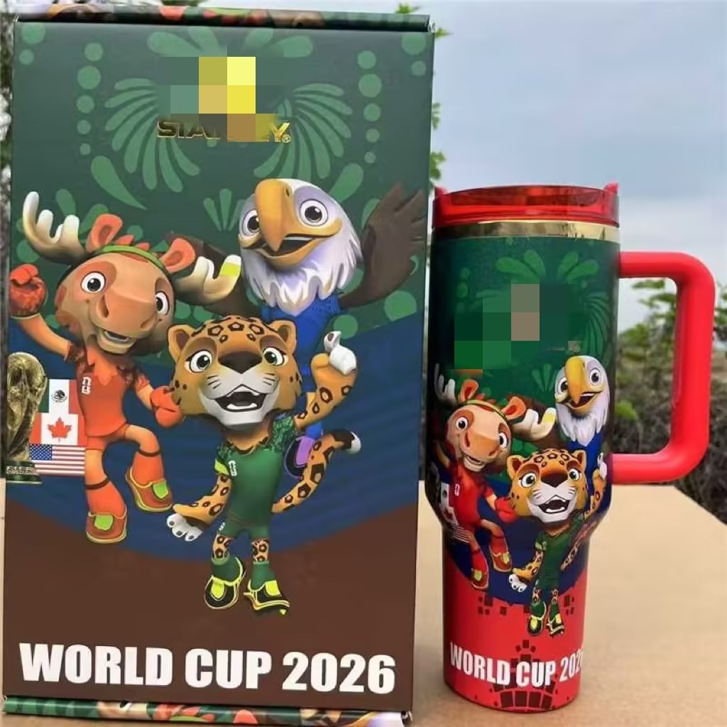 [Kèm Ống Hút] Bình Giữ Nhiệt World Cup 2026 BL161 Cốc Nước 1200ml Inox 304 Cho Nam Nữ Unisex