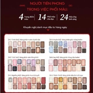 [Y355b] Bảng Phấn Mắt CHEERYEP QianYan 16 Ô Đa Năng