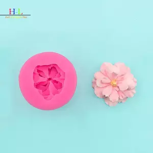 HL 1 Khuôn Hoa Đẹp DIY Thạch Cao Nhựa Nghệ Thuật Silicon Mềm Fondant Khuôn Socola Xà Phòng Trang Trí Bánh Dụng Cụ Nướng Bánh LMWU