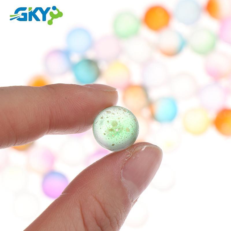 GKY 50 Chiếc 12 Mm Thủy Tinh Bóng Quyến Rũ Trong Suốt Pinball Máy Trang Trí Nhà Cho Bể Cá Bình Cá Đồ Chơi Bể Cá Cho Trẻ Em Trẻ Em GKY