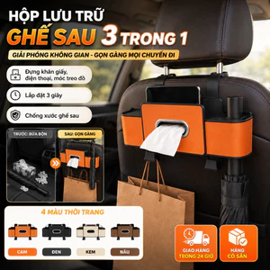 ⚡Ship Nhanh⚡Túi đựng đồ đa năng lưng ghế ô tô | Hộp chứa đồ chống xước ghế sau | Túi lưu trữ gập gọn phía sau xe