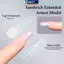 MAKY Sandwich Dual Nail Forms 240pcs 15Size Qui Extensions-Dual Forms No Paper Form Needed 3D Ellipse Làm Móng Tay Hình Thức Top Mold Bottom Mold VN