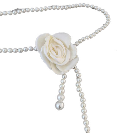 Dây chuyền thắt lưng phù hợp cho nữ Camellia Pearl 2026 Dây chuyền thắt lưng phù hợp cho nữ phong cách mới