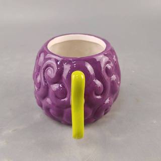 Sáng Tạo Quỷ Trái Cây Hình Cốc Nước Hoạt Hình Hàng Hóa 3D Ba Chiều Họa Tiết Sóng Độc Đáo Tay Cầm Cốc Gốm