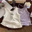 Áo Vest lụa băng mùa hè cho bé gái (90-150) Áo ren mỏng không tay ngọt ngào thời trang