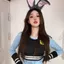 Crazy Zoo cos Thỏ Sĩ Quan Cảnh Sát Tai Băng Đô Dễ Thương Thỏ Cô Gái Ảnh Băng Đô Công Viên Giải Trí Mũ