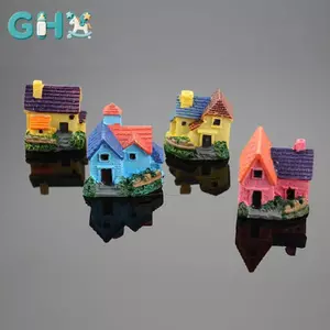 GHX Nhân Tạo Mini Thu Nhỏ Nhựa Nhà Thủ Công Trang Trí Nhà Nhỏ Mẫu Trang Trí VN