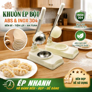 khuôn cán bột làm bánh trung thu bánh bao ABS thép không gỉ 304 siêu nhanh tiện lợi không độc hại