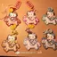 Vận chuyển nhanh Kitty Pony Bean Thành phẩm (Được ủy quyền) Móc khóa cặp đôi có thể được đổi thành Hot Method 6.22