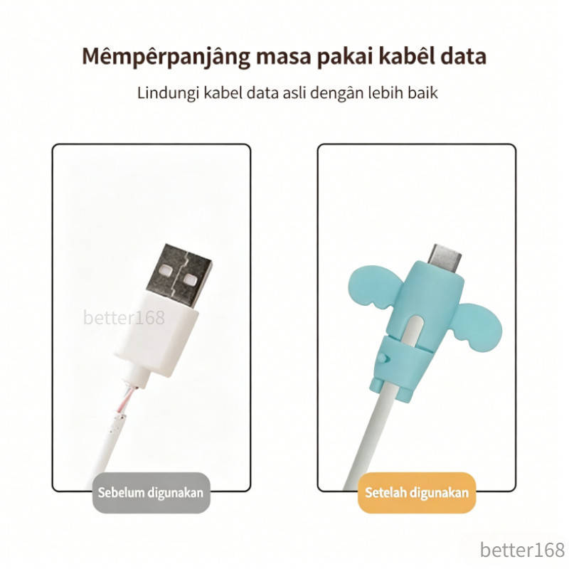 Ốp bảo vệ cáp sạc silicone hình tim chống gãy đầu cáp iPhone Type-C nhiều màu phụ kiện trang trí dây sạc xinh xắn