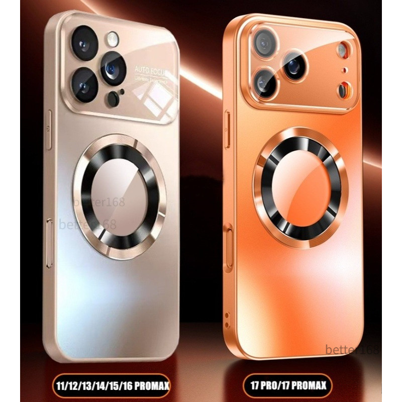 Ốp lưng từ tính cứng dành cho iPhone 15 PRO MAX 16 PRO MAX 14 13 12 PRO 17 PRO MAX chống rơi kèm bảo vệ ống kính máy ảnh