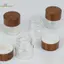 HL Cà Phê Đậu Ống Thủy Tinh Với Dụng Cụ Gỗ Ống Đóng Chai Bảo Quản Ngũ Cốc Bằng Gỗ Kín Kín Kín Hộp LMWU