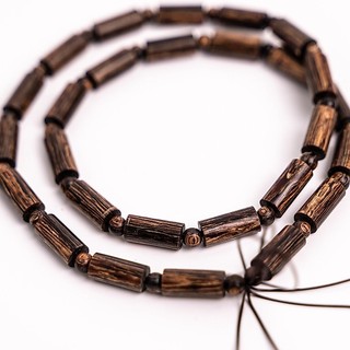 Dây chuyền trầm sánh chìm - size 8mm - trầm hương yên lộc (Mua một, tặng một hộp nhung, dây dự phòng)