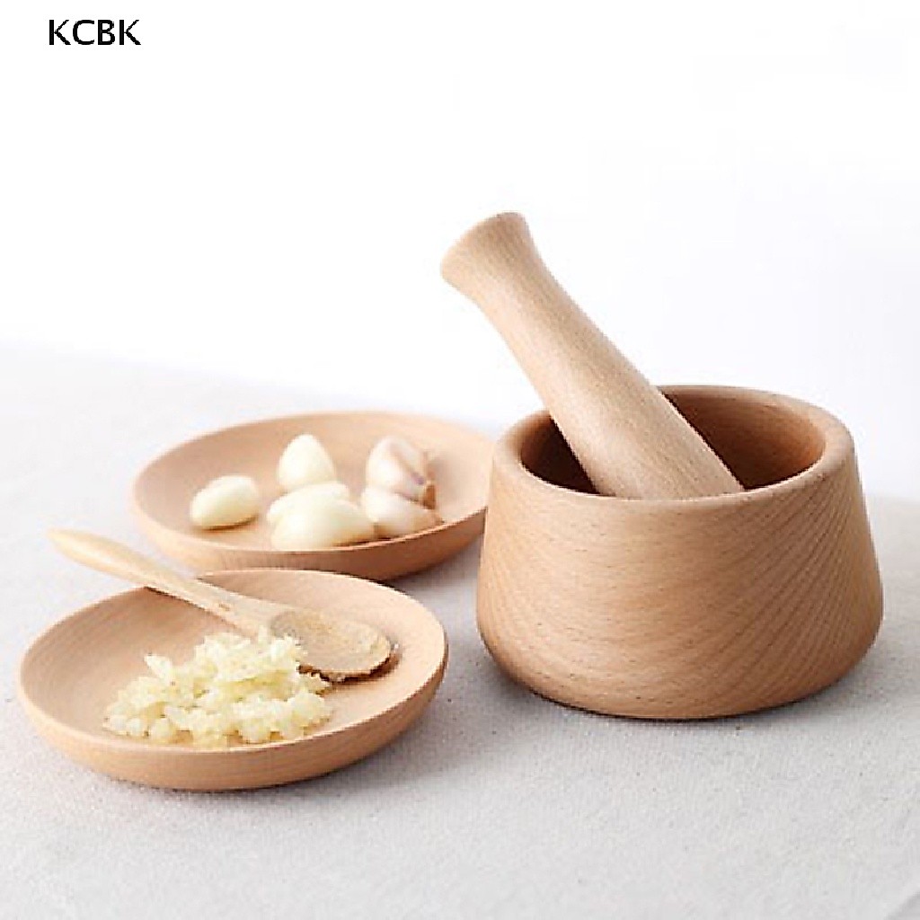 Chày giã tỏi bằng gỗ KC phụ kiện nhà bếp hữu cơ BK