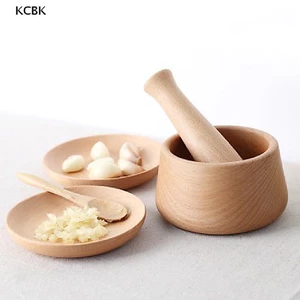 Chày giã tỏi bằng gỗ KC phụ kiện nhà bếp hữu cơ BK