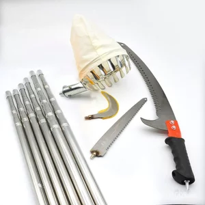 Cần hái trái cây bằng kính thiên văn Thiết bị hái trái cây đa năng bằng thép không gỉ Mở rộng hái trái cây Orchard Cao-