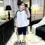 Bé trai (120-180) Áo thun ngắn tay mỏng đẹp trai phong cách mới mùa hè + Quần Short Bộ đồ thể thao
