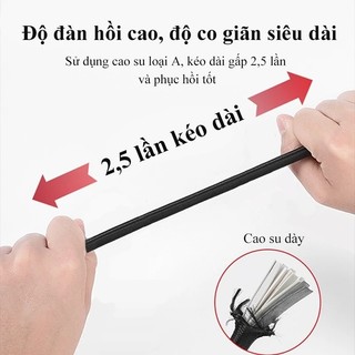 Dây thun ràng hàng Dây thun ràng hàng co dãn đàn hồi cao cấp buộc hành lý tăng chỉnh chiều dài 1m 2m 3m 4m