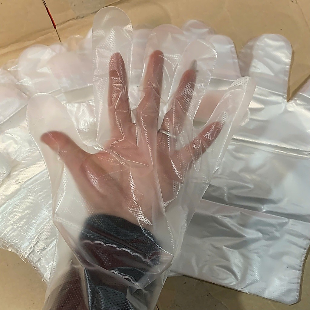 (0.5kg) Găng tay nilon  - Dùng 1 Lần  loại 1 Tiện Lợi - Găng Tay Chế Biến Đồ Ăn Sạch Sẽ