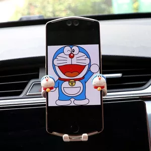 Khung điều hướng cửa thoát khí ô tô Trọng lực Đa chức năng Giá đỡ điện thoại di động Sáng tạo Phim hoạt hình Đồ dùng nội thất 26.3.22