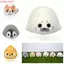 MECOVED Hamster Đồ chơi mô hình, Búp bê mèo con Mèo con Đồ trang trí động vật, Sáng tạo Mini Hoạt hình Kawaii Chim cánh cụt Seal Doll Trang trí máy tính để bàn