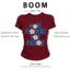 BOOM Áo Baby Tee Nữ Cotton Ôm Body-Áo Thun Ngắn Tay Y2K In Hình PhongCách Mùa Hè, Cổ Tròn Hàng Đầucách hàn quốc phong538