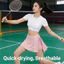 Đi xe đạp thể dục mùa hè, váy ngắn chống chói, che hông, hiệu ứng giảm béo, quần vợt ngoài trời dành cho nữ, bóng chuyền, váy tập yoga, xẻ