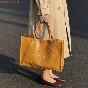 Túi thạch trong suốt CODECOVED, Túi tote PVC dung tích lớn bóng, Túi đựng đồ di động Túi tote Túi đi biển In chữ Túi xách bơi lội