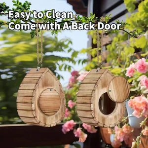 Nhà bướm bên ngoài, Khay đựng bướm treo cho sân vườn, Nơi trú ẩn bằng gỗ bền cho máy tạo phấn, Môi trường sống dễ dàng làm sạch cho sân sau