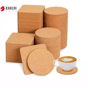 10 Chiếc Cốc Thảm Gỗ Tròn Tự Nhiên Miếng Lót Bền Chống Trơn Trượt Nút Chai Coaster Trà Cà Phê Cốc Đựng Đồ Uống Để Trang Trí Bàn DIY Bộ Đồ Ăn VN