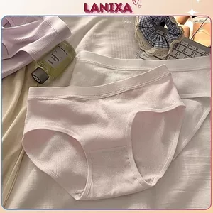 Quần lót nữ cotton gân tăm dày dặn kiểu dáng basic cạp vừa bo chun co giãn thoải mái LANIXA L2416-CB