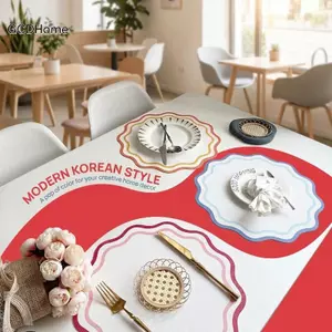 GCDHome Thêu Placemat Cotton Hình Hoa Vintage Bàn Thảm Trang Trí Miếng Lót Cho Bàn Ăn Nhà Bếp Cafe Trang Trí Đám Cưới HOT