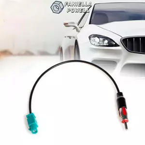 Bộ chuyển đổi ăng-ten trên không FANIELLAPOWELL, Bộ chuyển đổi cáp âm thanh nổi trên ô tô DIN Male, Bộ chuyển đổi cáp âm thanh Fakra FM đa năng