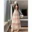 Milyfashion Pure Desire In Gạc Khâu Váy Eo Cao Mỏng Hơn Nhìn Váy Lớn Viền Siêu Cổ Tích Bánh Chữ a Váy Dài FJAC