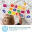HFTOY Hình Gỗ Peg Đồ Chơi Montessori Giáo Dục Có Núm Lớn Cho Bé Hoạt Động Nhận Dạng Hình Sớm Tại Nhà ~