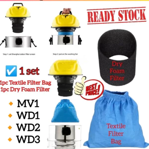 Thay Thế Cho Máy Hút Bụi Karcher Túi Lọc Bọt Lọc Bụi Túi MV1 WD1 WD1S WD2 MV2 WD3 MV3 NT30 NT30 / 1 NT38