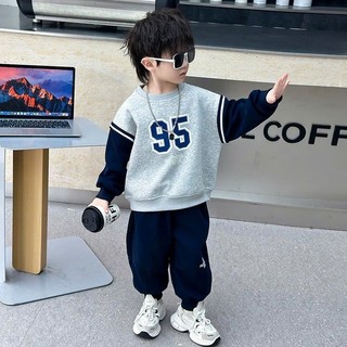 Bộ quần áo thu đông bé trai 14-45kg.Đồ bộ dài tay cho bé trai mẫu số 95.Bộ nỉ cho bé trai. D19
