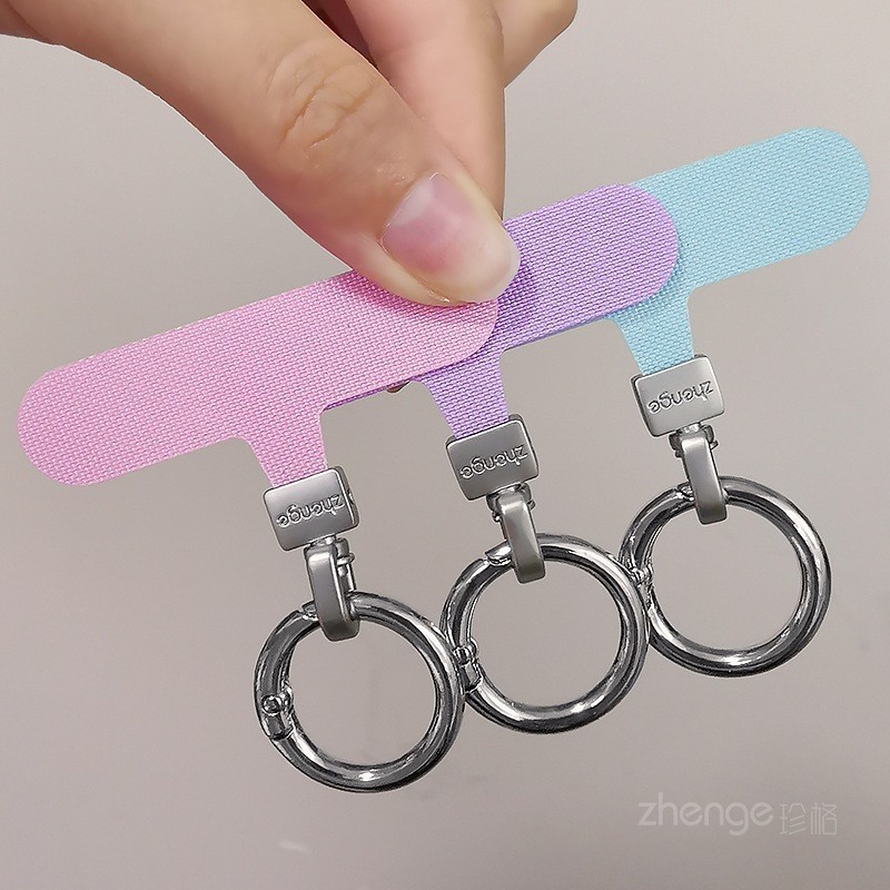 Mua sắm sản phẩm mới!!!Điện Thoại Di Động Dây Đệm Mỏng Kẹp Điện Thoại Di Động Móc Treo Vòng Tròn Móc Khóa Hợp Kim Mạnh Bền Chống Vỡ Di Động Điện Thoại Di Động Đa Năng