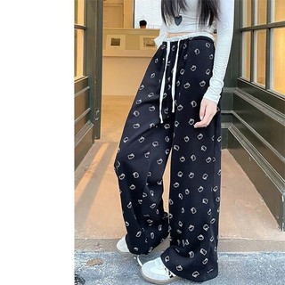 Quần nỉ in họa tiết Hello Kitty cạp trắng cực dễ thương dành cho nữ