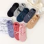 Tất Pilates BORAGETE, Tất tập Yoga Cotton co giãn, Tất ống giữa ống thoáng khí chống trượt thông thường dành cho nữ