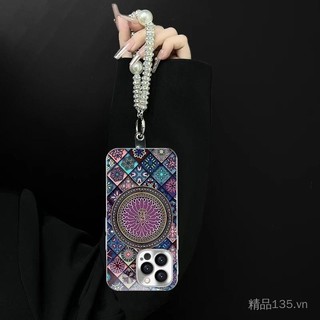 Totem phong cách Trung Quốc Thích hợp cho ốp điện thoại iPhone bằng kính mạ 16pro 15 / 14 / 13 / 12 / 11